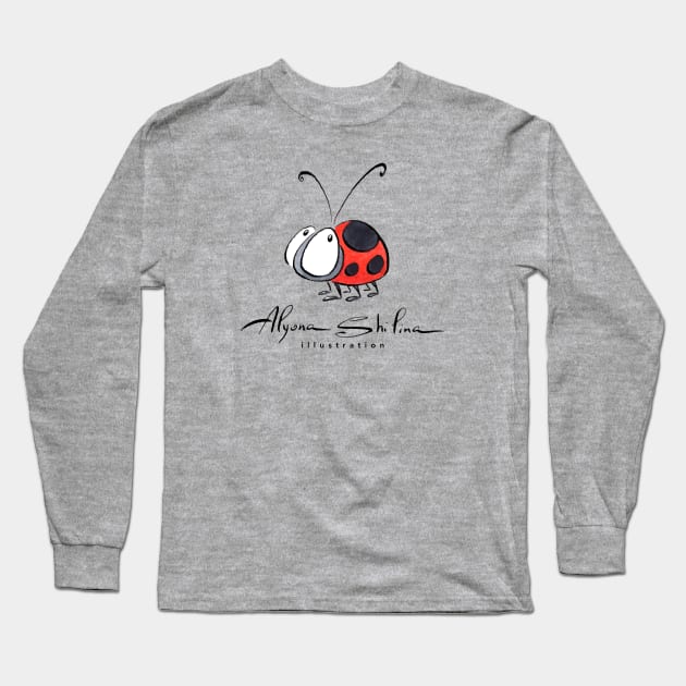 Ladybug Long Sleeve T-Shirt by Alyona Shilina